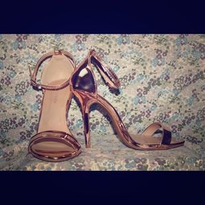 Rose Gold Strap Heels